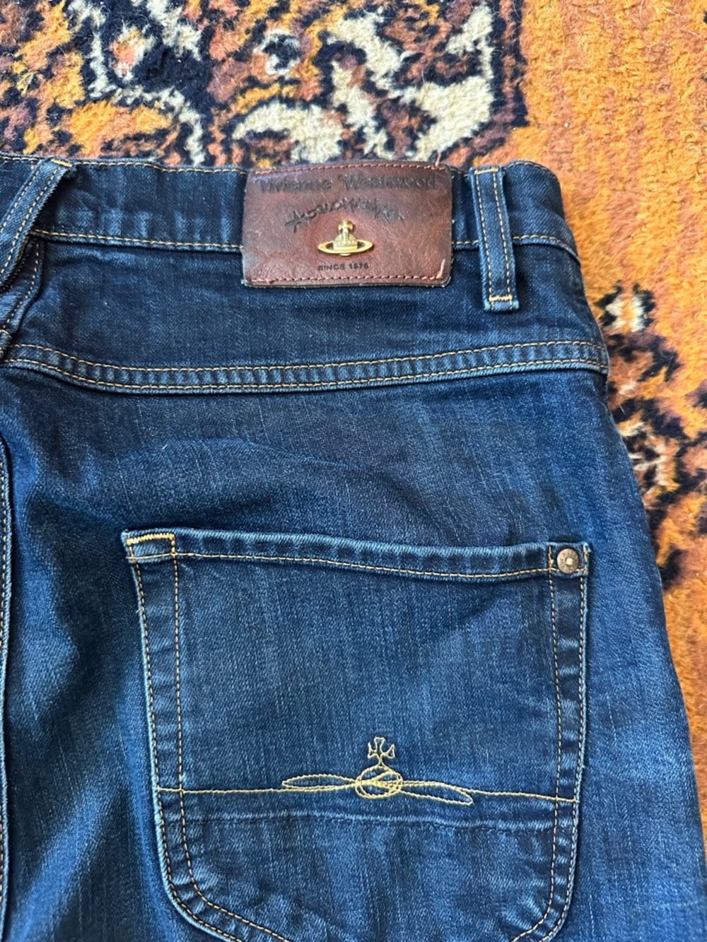 Vivienne Westwood Men's Indigo Straight Jeans - Picture 5 of 9